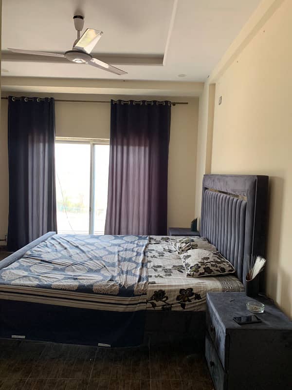 1 bed fully furnished flat available for rent in bharia Town phase 8 2