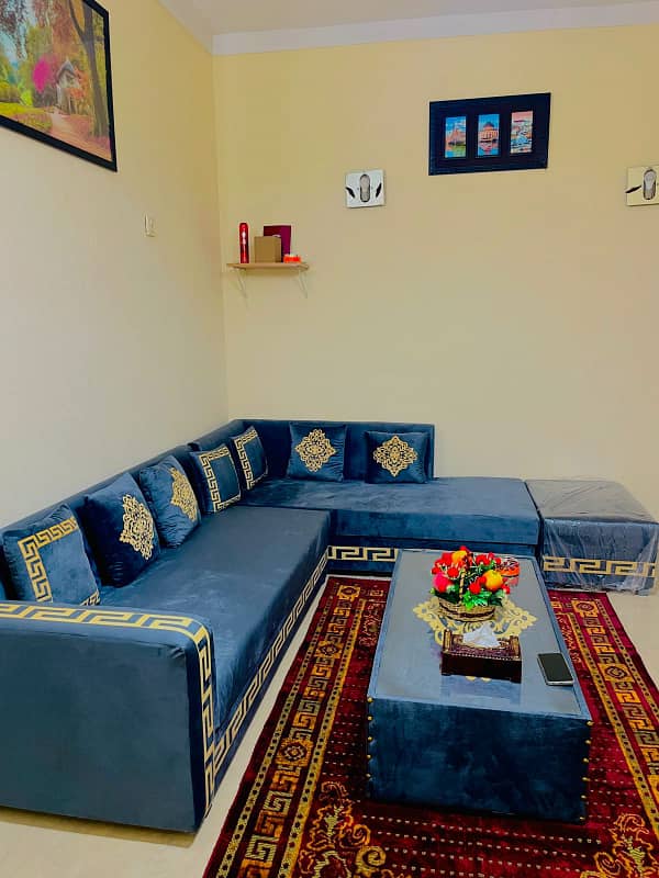 2 beds safari homes sector f homes fully furnished available for rent in bharia Town phase rawalpindi 4