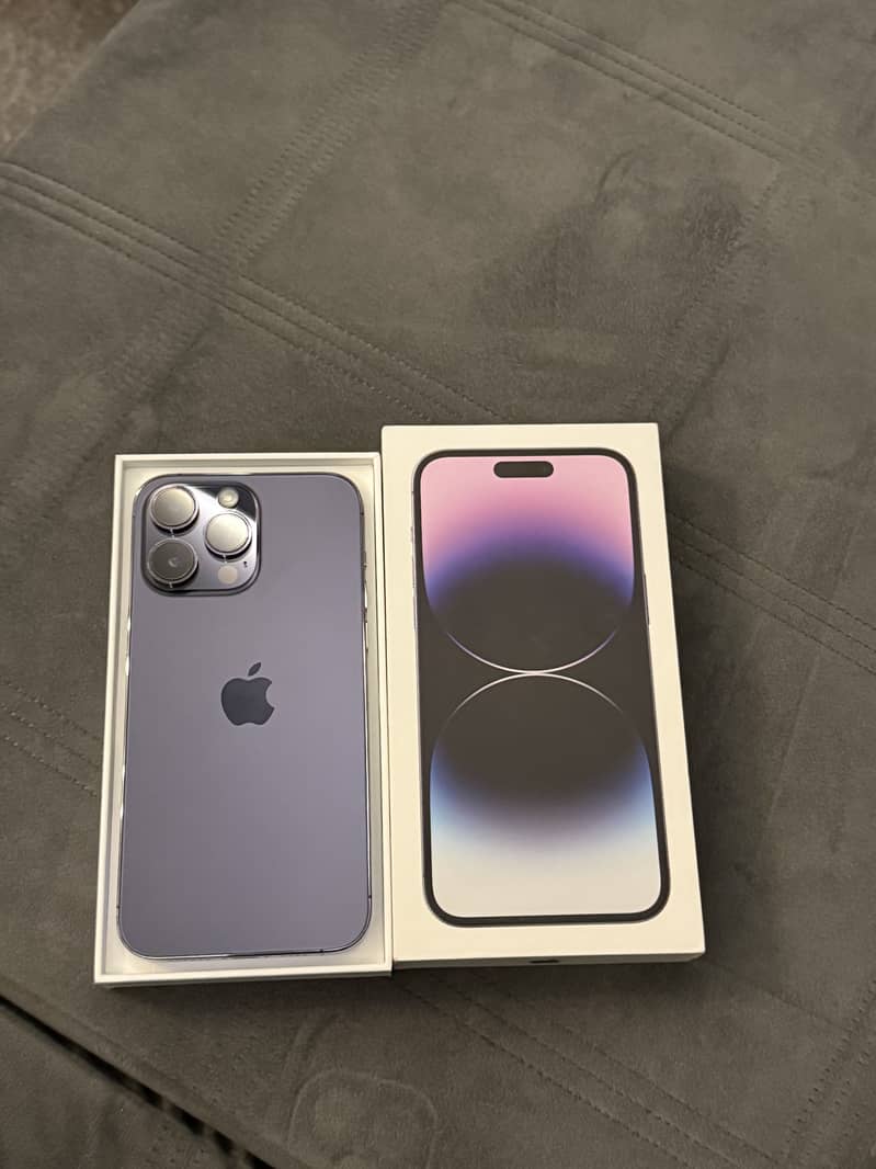 Iphone 14 pro max deep purple 256 GB PTA approved 5