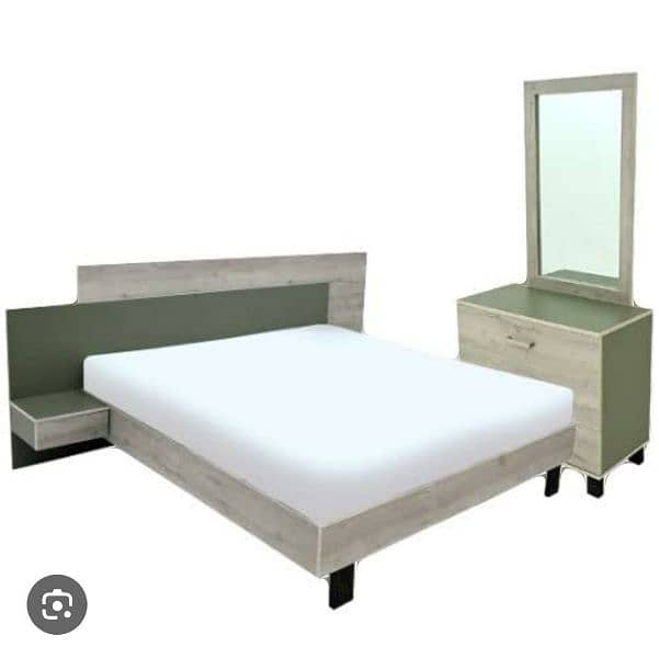 Habbit Brand new bed, side table & dressing for sale urgent. 0