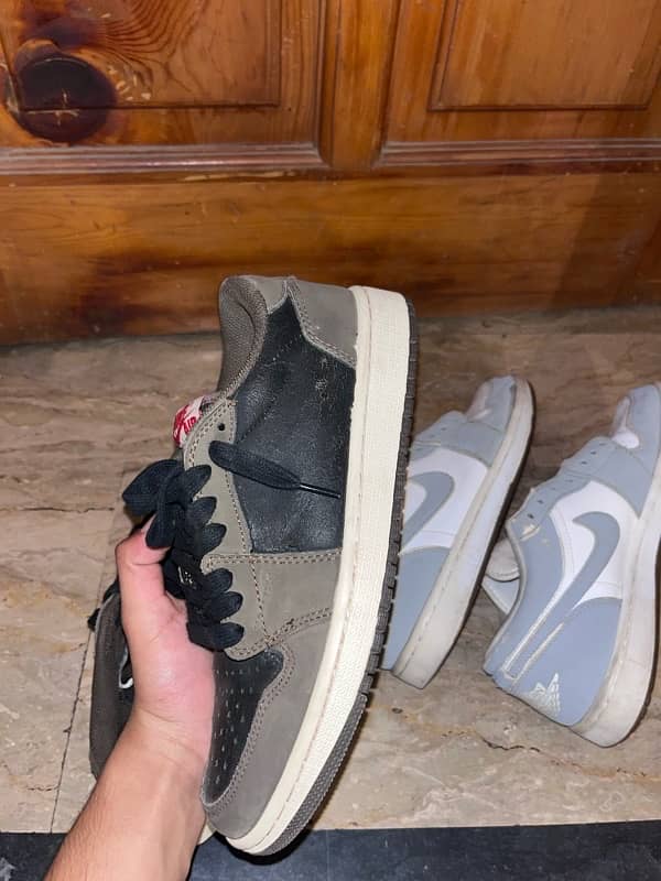 nike Travis scott and nike dunks low gray 8