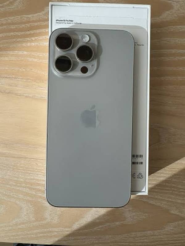 iPhone 15 pro Max Natural titanium PTA Approved 0