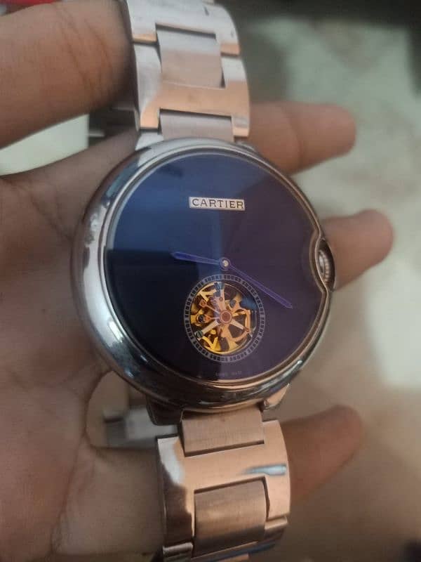 Cartier automatic watch for sale, 03315138935 contact me on WhatsApp. 0