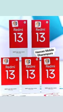 REDMI 13 (8GB/128GB) 108MP CAM 5000Mah Battery New Box Pack