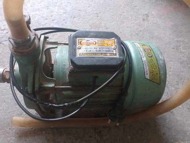 Monoblock motor and pump 1