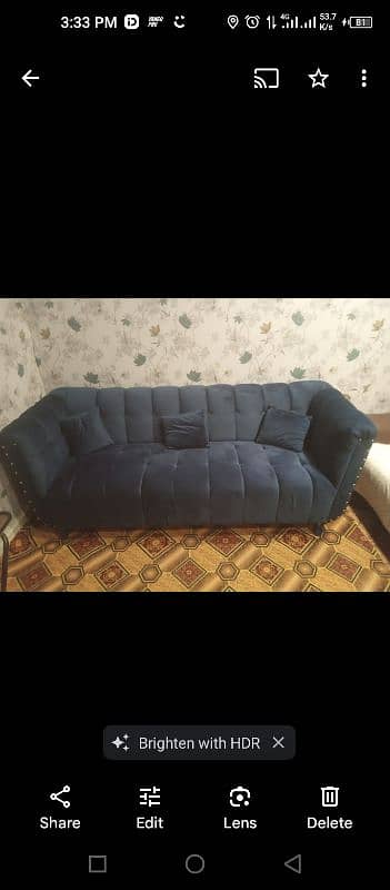 velvet sofa for sale 0