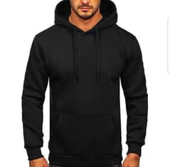 1 Pc Men's Fleece Plain Hoodie