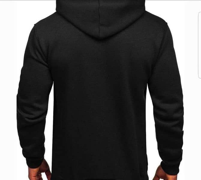 1 Pc Men's Fleece Plain Hoodie 2