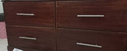 Closet four drawer almaari wardrobe original taali wood.