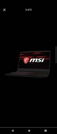 MSI Gaming Laptop GTX 1650 Ti