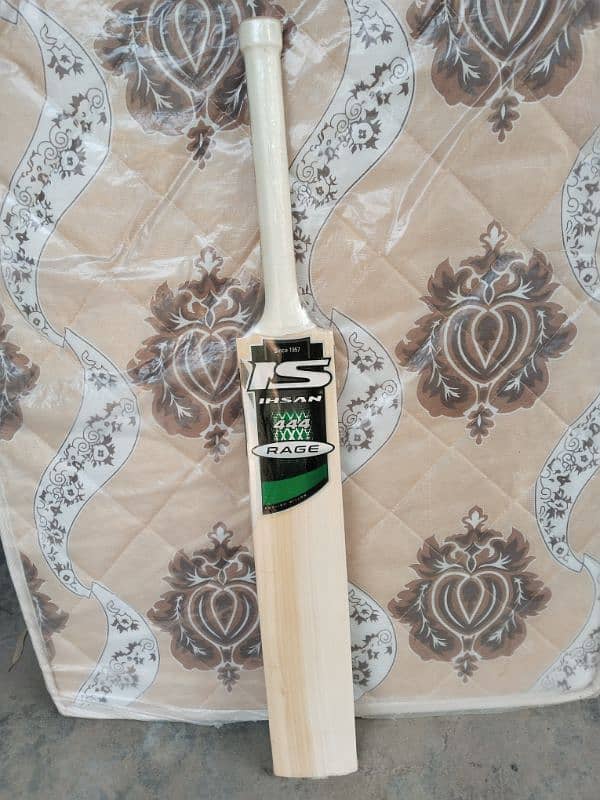 HARDBALL BAT( IHSAN RAGE 444) ENGLISH WILLOW 2