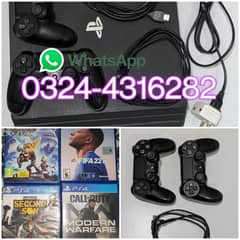 ps4 pro 2 controller 4 disc games