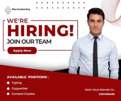 Online Job/Typing job/Writing job/Homebased job/data entry/remote job