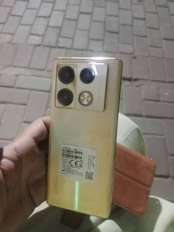 infinix note 40 pro golden color 10 /10 All ok 10 months warnty 1