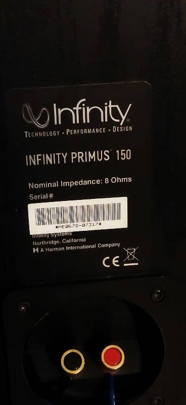 INFINITY Primus 150 Bookshelf USA made 9