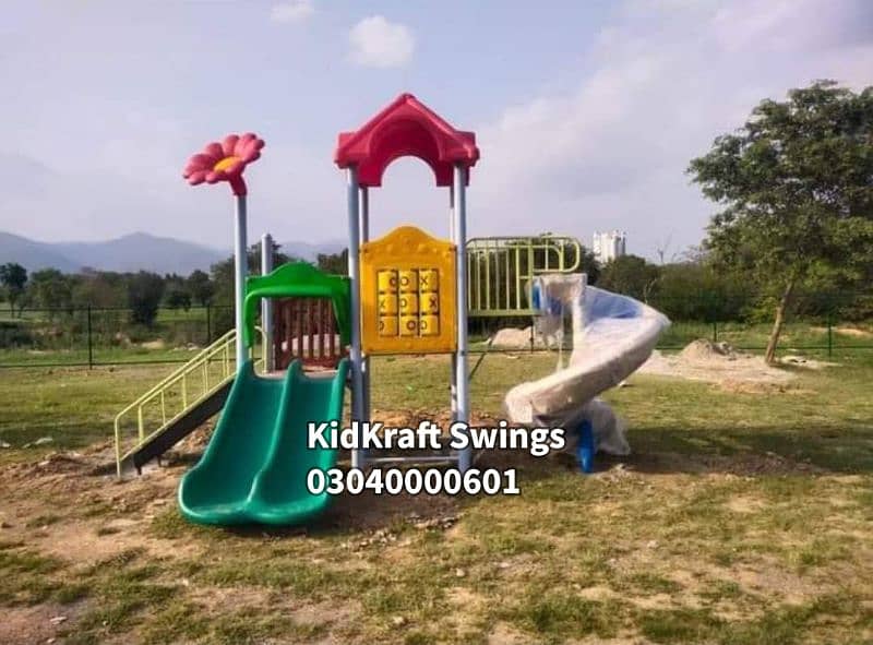 Slide, Swings, Kids rides, jhula, Spring rider, jungle gym, indoor set 4