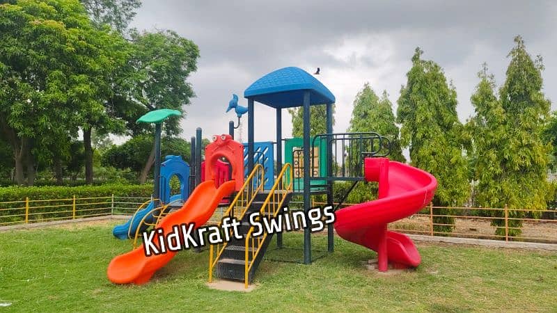 Slide, Swings, Kids rides, jhula, Spring rider, jungle gym, indoor set 10