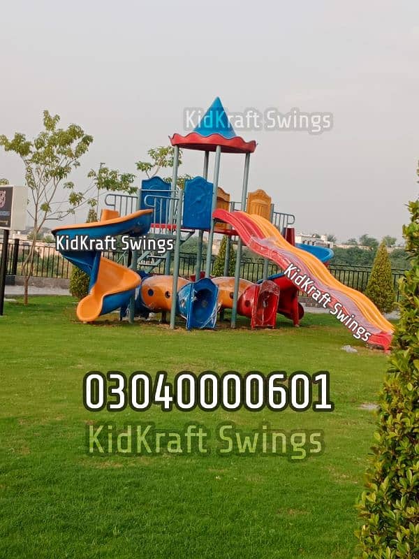 Slide, Swings, Kids rides, jhula, Spring rider, jungle gym, indoor set 11