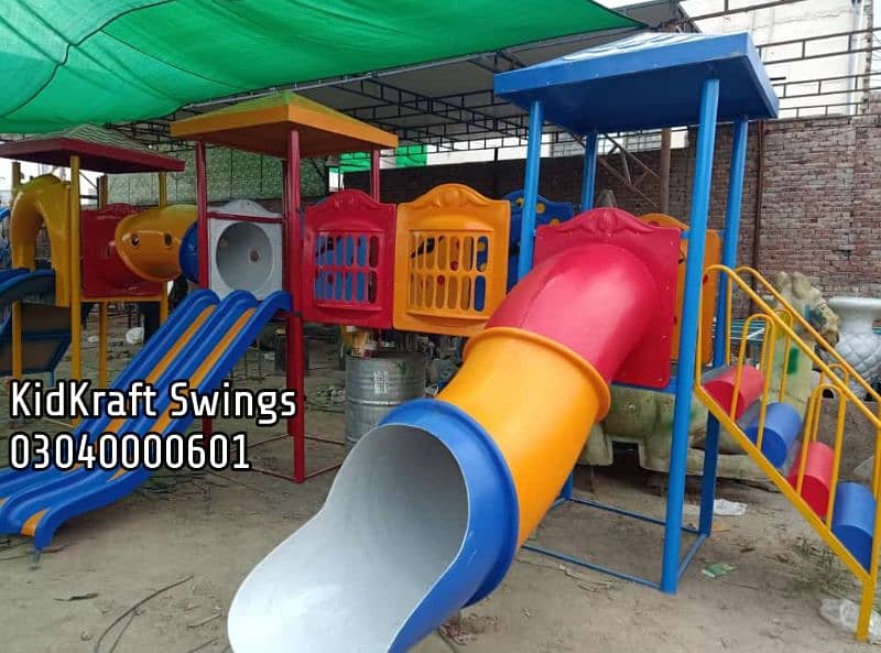 Slide, Swings, Kids rides, jhula, Spring rider, jungle gym, indoor set 17