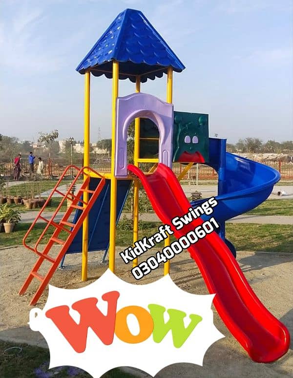 Slide, Swings, Kids rides, jhula, Spring rider, jungle gym, indoor set 8