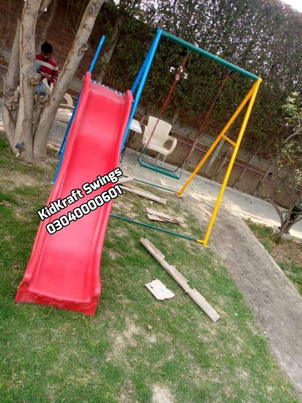 Slide, Swings, Kids rides, jhula, Spring rider, jungle gym, indoor set 12