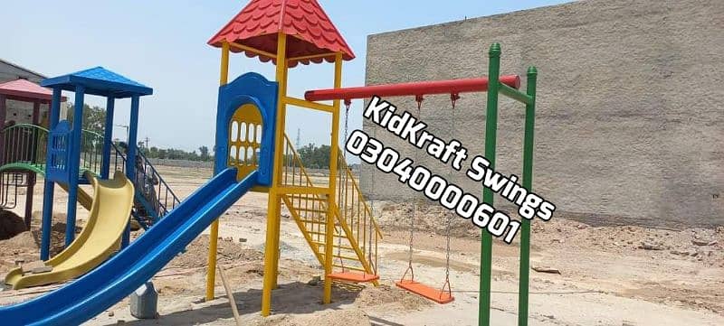 Slide, Swings, Kids rides, jhula, Spring rider, jungle gym, indoor set 14