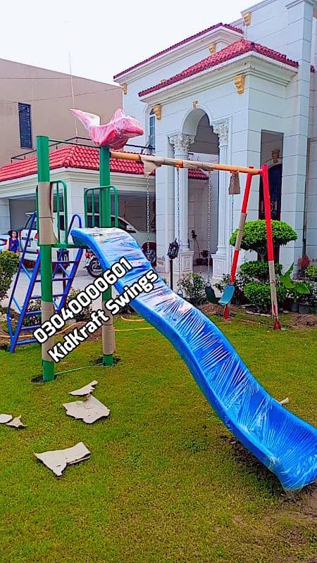 Slide, Swings, Kids rides, jhula, Spring rider, jungle gym, indoor set 16