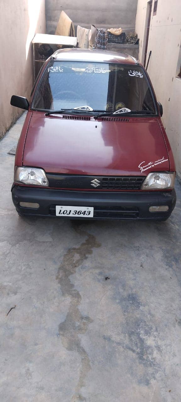 Suzuki Mehran VX 1992 Family used car Lahore number 0