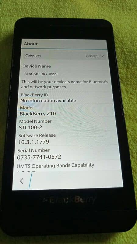 blackberry Z10 non PTA 2