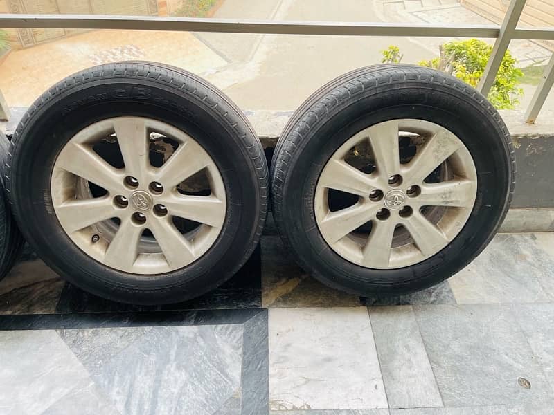 Toyota Enkei original oem alloy wheels with yokohama tyres 0