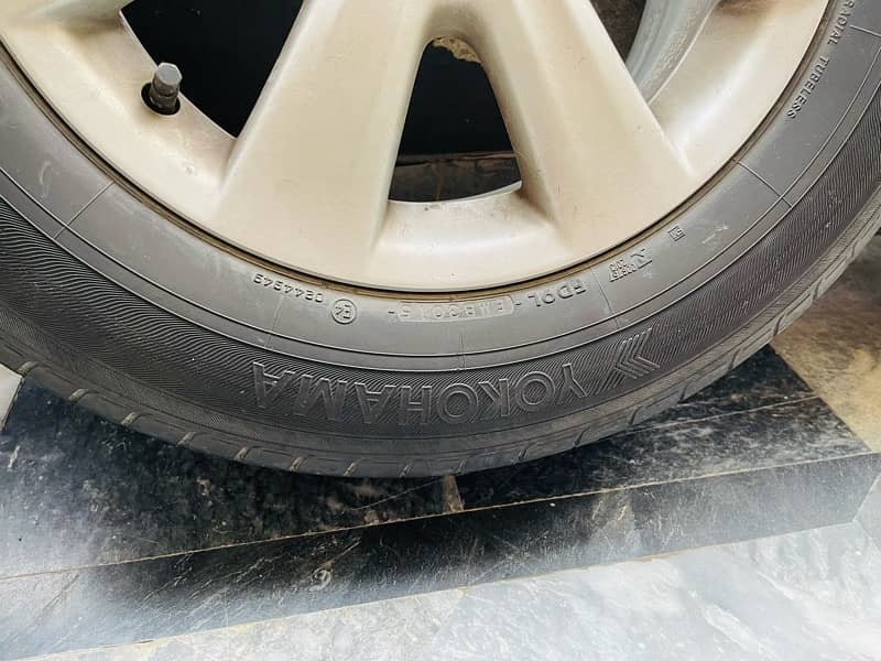 Toyota Enkei original oem alloy wheels with yokohama tyres 3