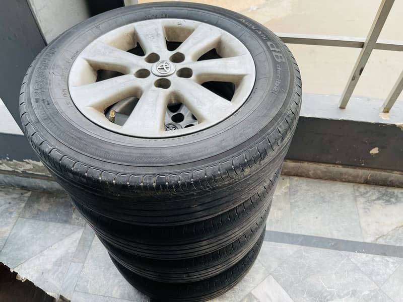 Toyota Enkei original oem alloy wheels with yokohama tyres 7