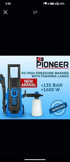 wholesale price  poineer P3 Premium high purssure  135bar 1600 watts