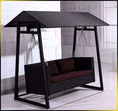 outdoor furniture and swings