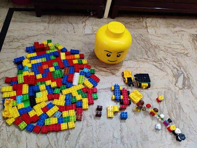 Original Lego Duplo Blocks Cars, Figures and Storage Box 5