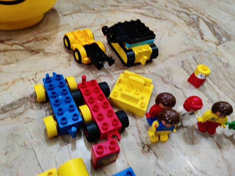 Original Lego Duplo Blocks Cars, Figures and Storage Box 6