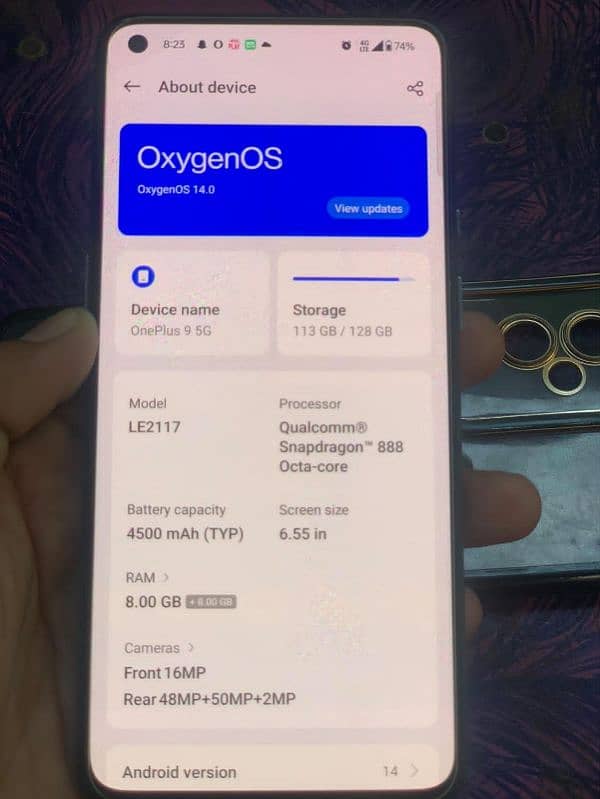 OnePlus 9 5g Singal Sim Approved 7