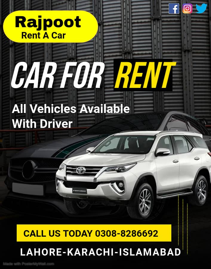 Rent a Car With Driver | Revo| Toyota Yaris| Corolla | GLI | XLI 0