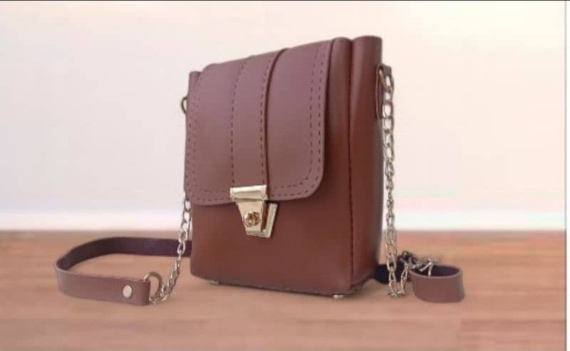 fashionable bag brown colour! 1