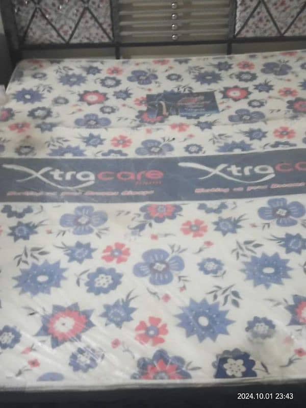 3 PCs Iron Bed Set for with new orthopedic mattress. 7