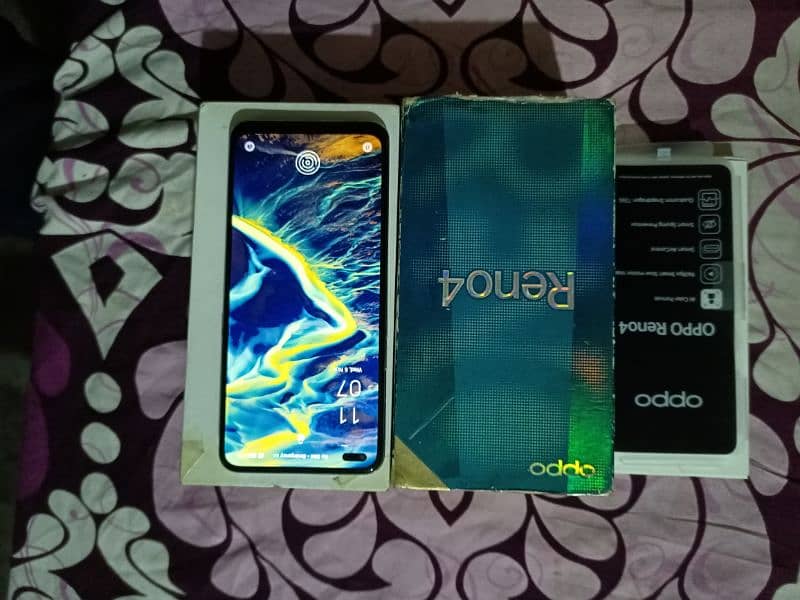 oppo Reno 4 10/10 condition box only 0