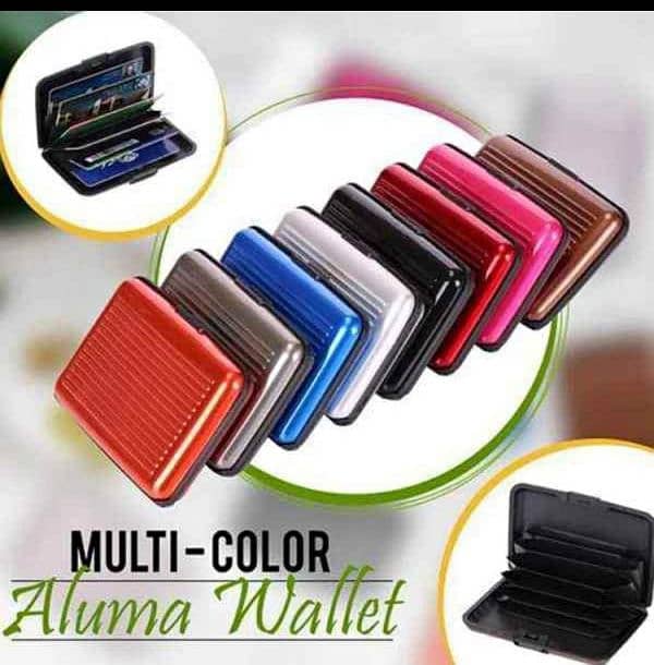 Aluma  wallet with box. . . Random Color 3