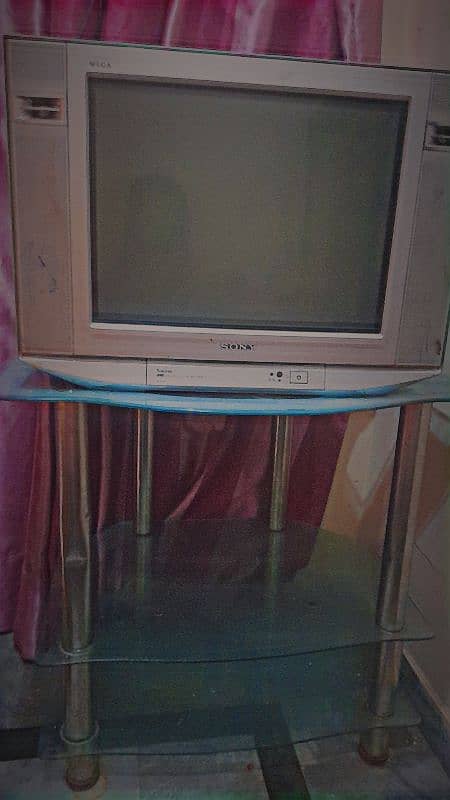 Sony television with trolley 0