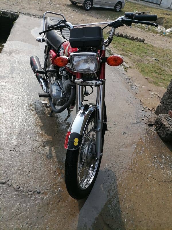 honda125 good condition all panjab number 5