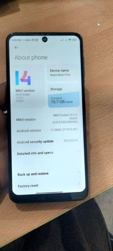 redmi note 9 pro(screen and body change) 3