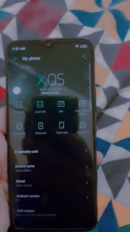 Infinix smart 6 screen broken only 4