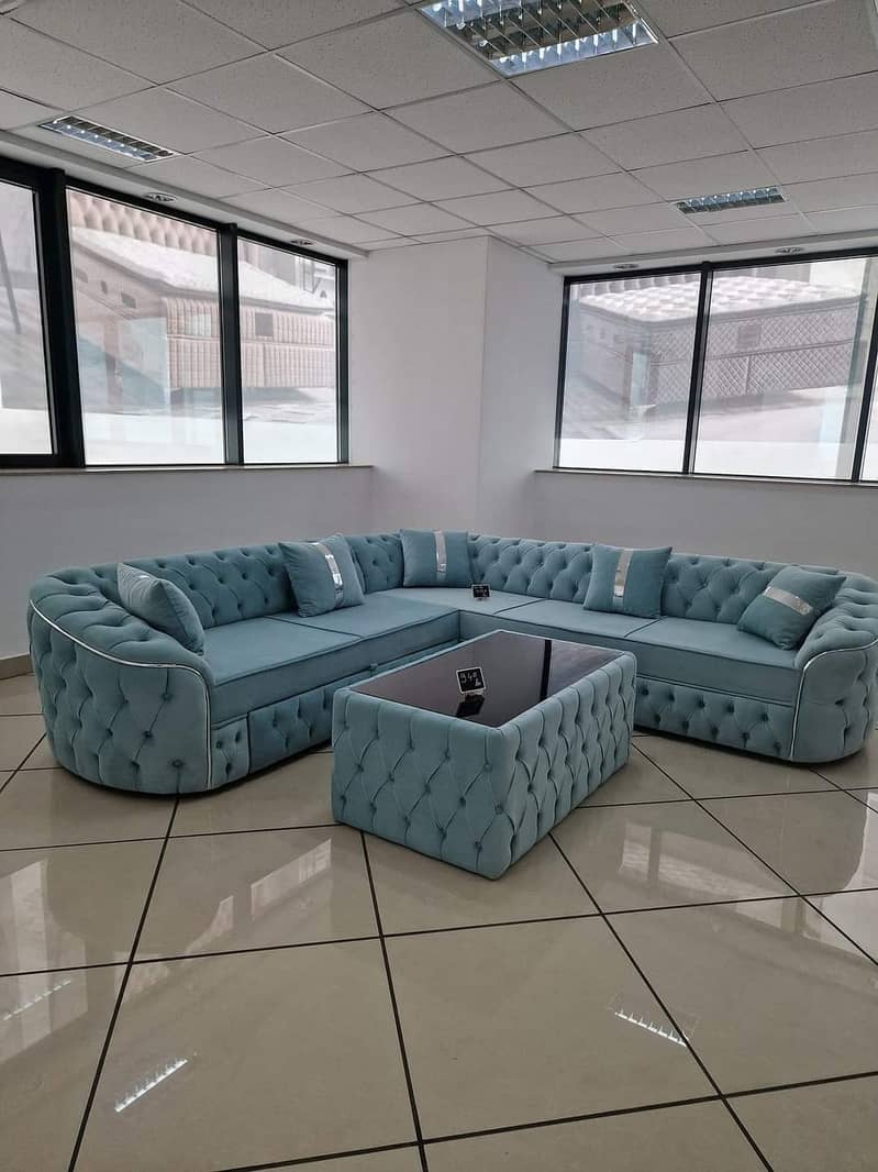 L Shape sofa set /corner sofa set / Poshish sofa set/Living room sofa 4