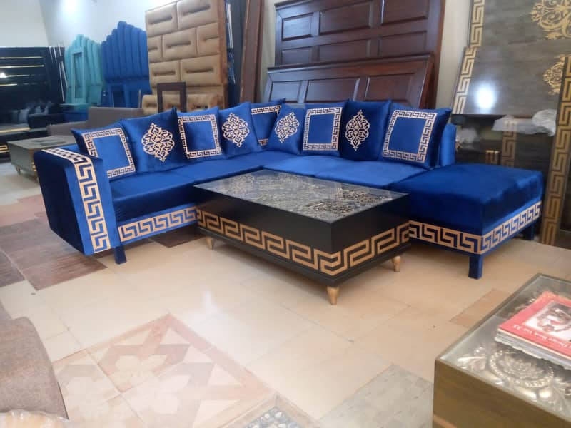 L Shape sofa set /corner sofa set / Poshish sofa set/Living room sofa 6