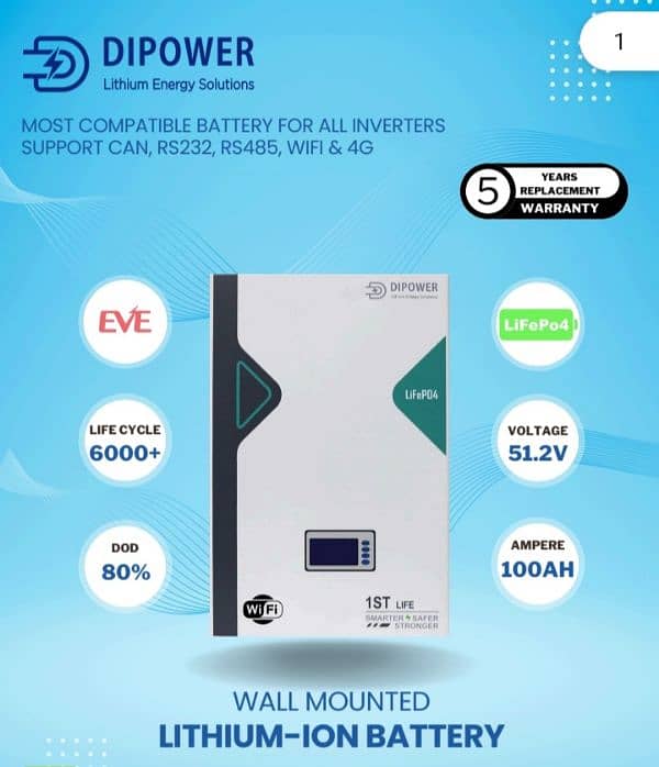 Dipower Most compatible battrey all inverter sporting 0