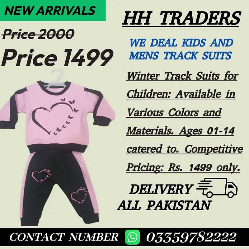 Kids Tracksuit / Baby Tracksuit / Kids Clothes for sale 0